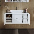 Dulap de baie cu chiuvetă, Hanah Home, 2561, MDF, Alb
