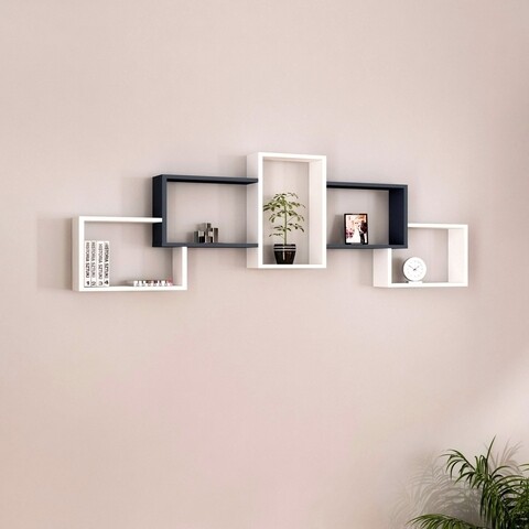 Raft de perete boss, arnetti, 162.2 x 22 x 58.6 cm, alb/antracit
