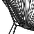 Scaun pentru gradina Acapulco Fiesta, Homla, 70x73x80 cm, metal/plastic, negru