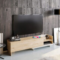 Comoda TV, Retricy, Parion, 165x35x41 cm, PAL, Alb / Safir