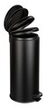 Cos de gunoi, Wenko, Leman Easy Close, 30.5 x 37.5 x 64 cm, 30 L, inox/polipropilena, negru