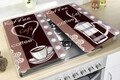 Set 2 protectii universale pentru aragaz, Maximex, Coffe Flavour