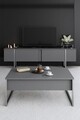 Set mobilier living, Bexley, Luxe, Antracit / Argintiu