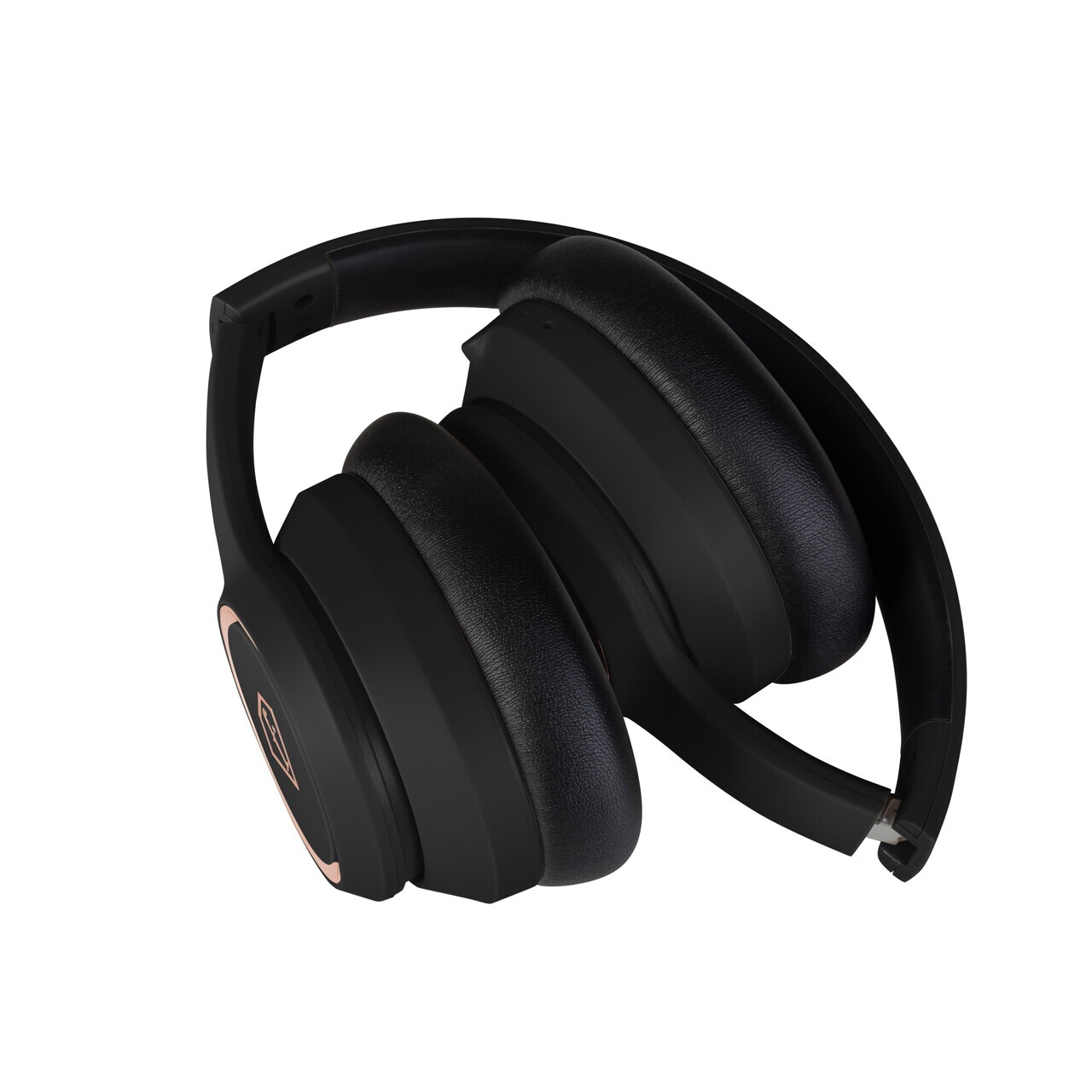 Casti wireless ANC Fashion TV, Matte Black-Rose Gold, 17x18.5x8 cm, negru - imagine 2