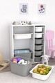 Dulap multifunctional, Estella, Zen 2D2K6U, Alb/Gri