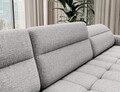 Coltar extensibil dreapta 4 locuri ELTAP, RT-03AUB, Berrto, 306x165x100 cm, lemn/poliester, gri deschis