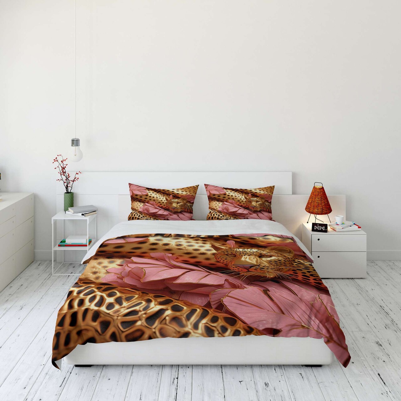 Lenjerie de pat dubla (DE) 3 piese L'essentiel Maison FLW_DVT25-37 Multicolor