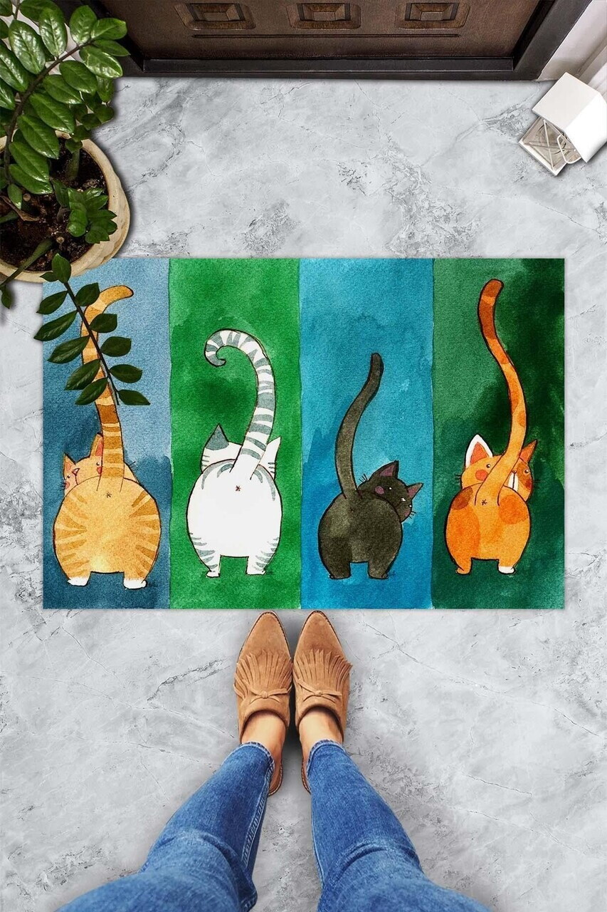 Covoraș din PVC, Gatto Carıno, 40x60 cm, PVC, Multicolor