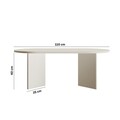 Masuta de cafea, Rotexa, Leo Large, 110x42x60 cm, MDF , Crem