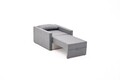 Canapea extensibilă cu 1 loc, Balcab Home, 825BLC4731, Cadru: 100% LEMN DE BRAD, Gri