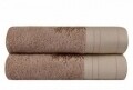 Set 2 prosoape de baie 70x140 cm, 100% bumbac, Hobby, Infinity Light Brown
