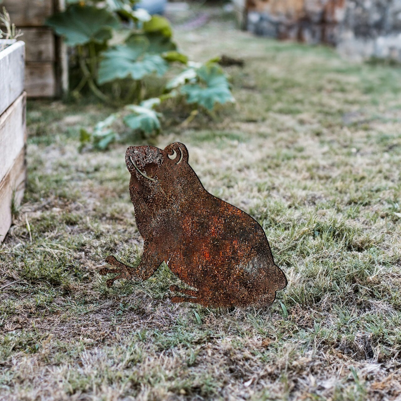 Obiect decorativ de grădină, Frog -A 01, 34x22 cm, Multicolor - view 2