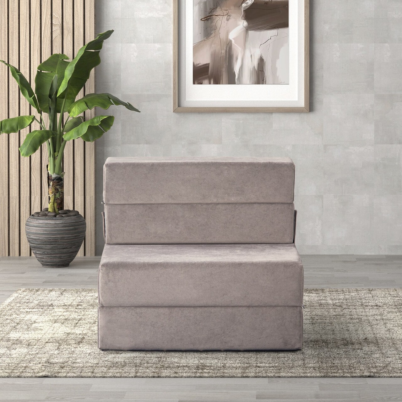 Fotoliu extensibil, Atelier del Sofa, 363SLD1135, Textil, Gri deschis - view 6