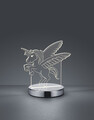 Lampa de masa Karo, RL, 17x12x17.5 cm, 7W, 1x SMD, metal, argintiu