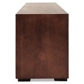 Comoda TV cu 2 sertare, Luvru, L.160 l.50 H.67, mdf/pal/furnir de fag, maro