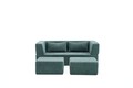 Canapea extensibilă cu 2 locuri, Balcab Home, 825BLC5404, Material: 100% ȘENILĂ, Verde