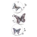Decoratiune de perete InArt Butterflies, 30 x 70 cm, fier