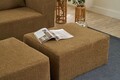 Canapea extensibilă cu 2 locuri, Balcab Home, 825BLC5405, Material: 100% ȘENILĂ, Maro