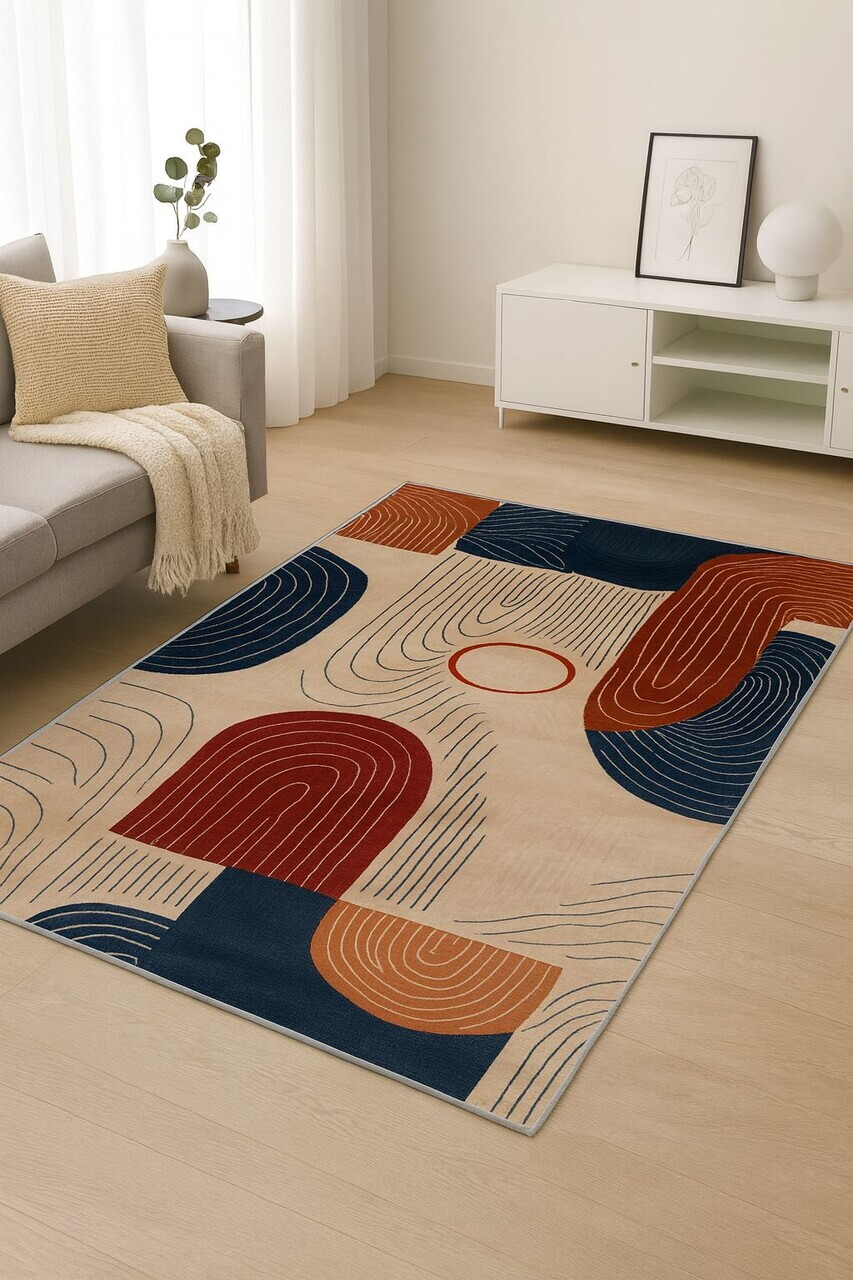 Covor BSR-2 100x180 cm BUMBAC/POLIESTER Multicolor