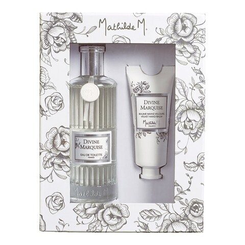 Set cadou apa de toaleta + balsam de maini, Divine Marquise, praline/ambra/patchouli