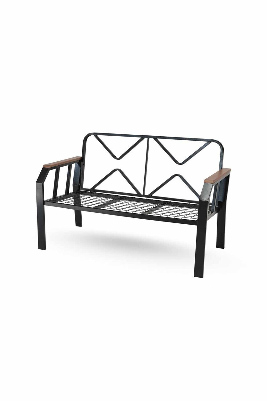 Set mobilier de gradina, Hanah Home, Nergiz 2+1+1, Metal, Verde/Negru - view 4