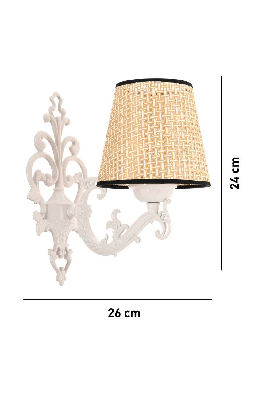 Aplica de perete, Opviq, 390FLH2333, Natural/Alb - view 5
