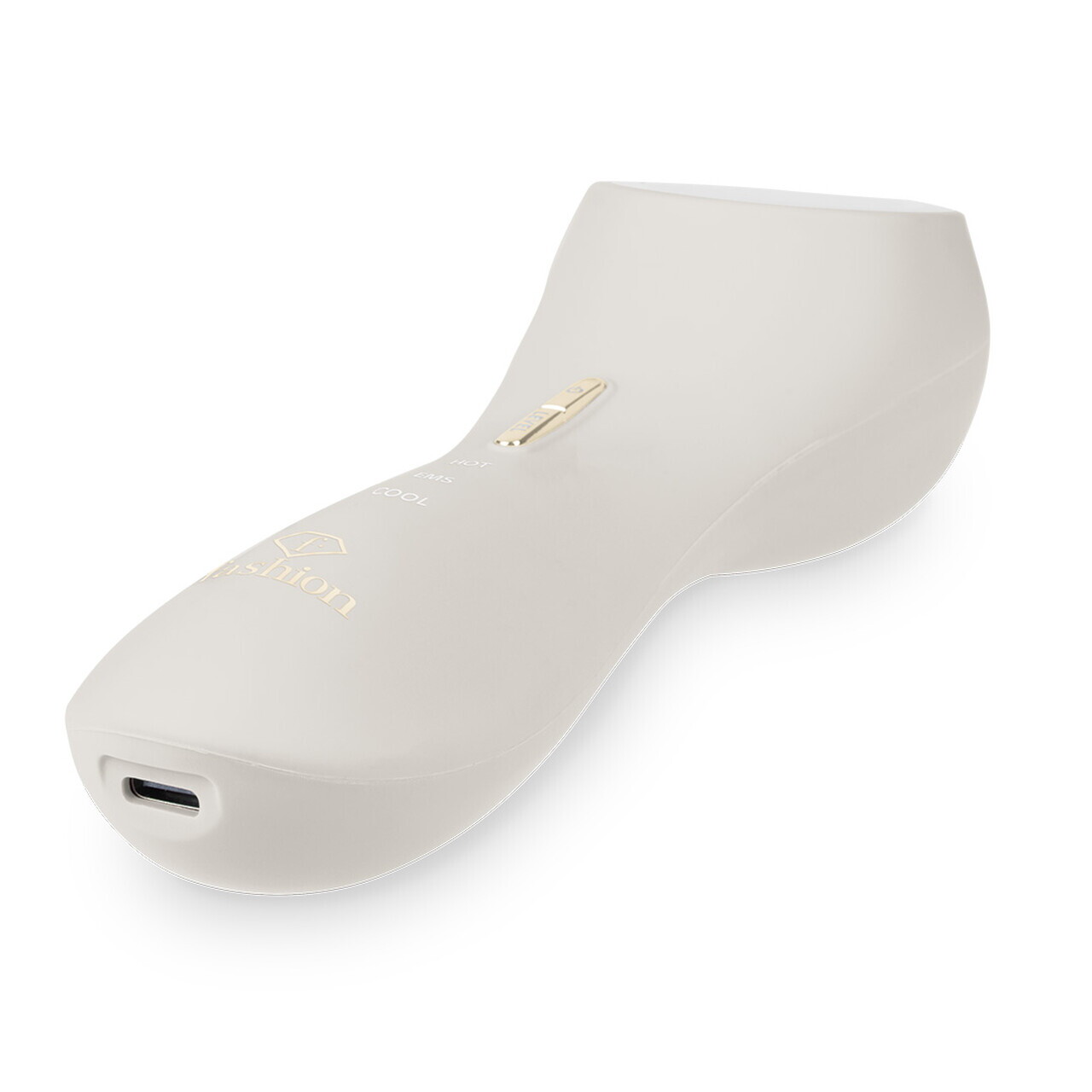 Aparat facial cu functie cald-rece pentru revitalizarea pielii Fashion TV, Matte Cream-Gold, 16.9x5.1x4.9 cm, crem - imagine 5