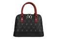Geanta Beverly Hills Polo Club, 710, piele ecologica, negru/rosu