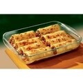 Vas dreptunghiular, Pyrex, 35 x 23 x 6 cm, 2.6 L, sticla termorezistenta