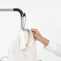 Uscator de rufe cu suport umerase, Brabantia, Hangon Metallic, 25 m capacitate de uscare, otel, gri metalizat