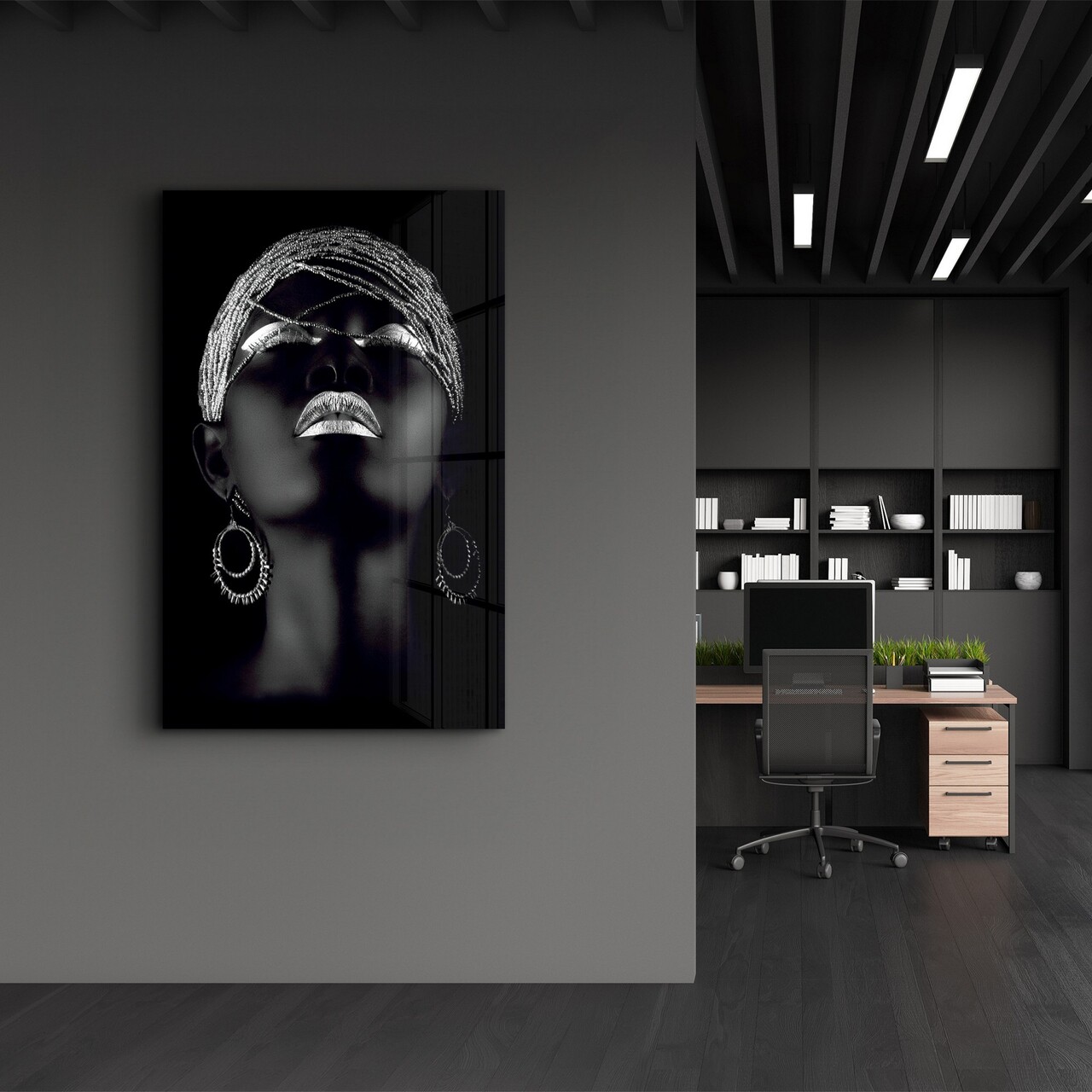 Tablou decorativ CAM-3002 Dimensiuni: 46 x 72 cm Multicolor