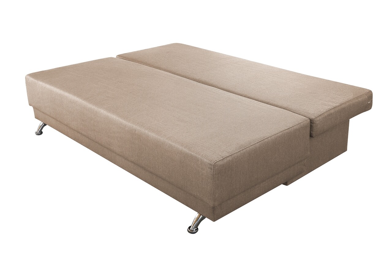 Canapea Extensibila Roma Beige Jasmine Flower 205x90x86 cm + lada de depozitare - 2 | YEO