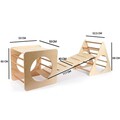 Set de cățărători Pikler, Rosewood, BLTYZ-AKTV053, Stejar