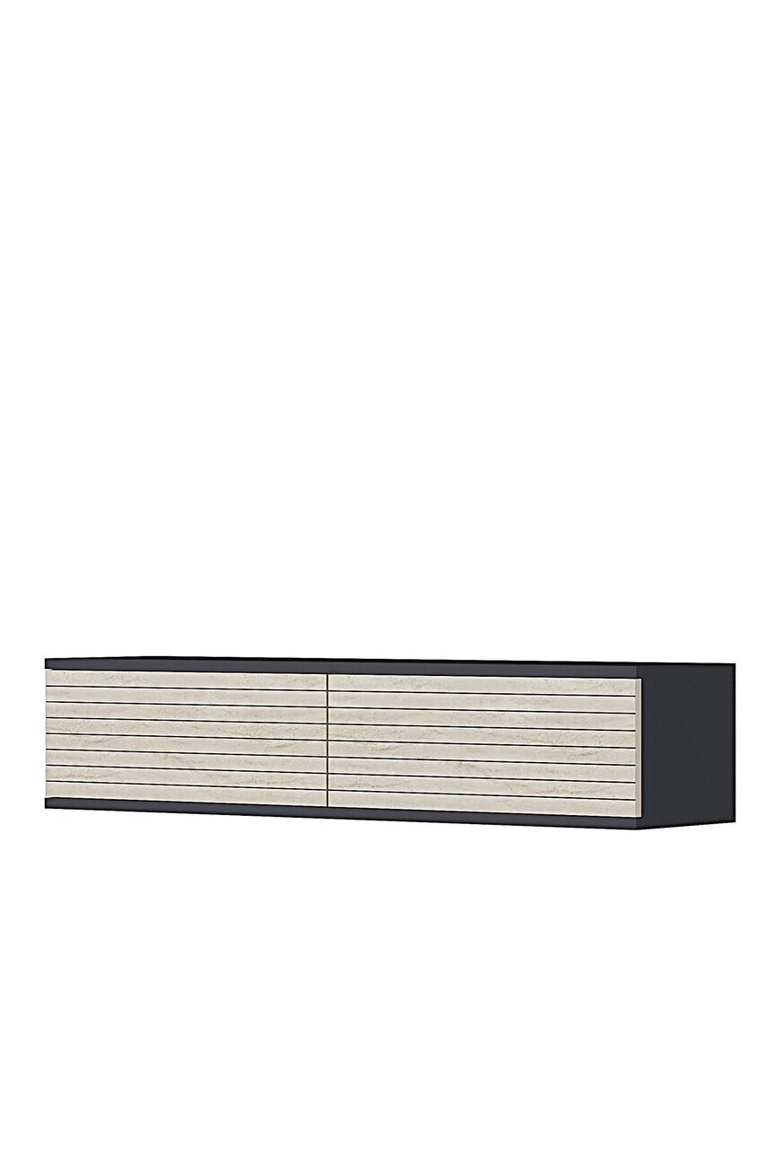 Dulap, Hanah Home, Zeynep 120, 120x25.5x29.6 cm, Antracit / Travertin — imaginea 5