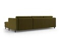 Coltar extensibil stanga 4 locuri, Gloria, Micadoni Home, 266x170x88 cm, catifea, verde