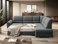 Coltar extensibil dreapta 3 locuri ELTAP, RT-05VER, Siber, 270x186x93 cm, lemn/poliester, gri