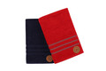 Set prosoape de baie 2 piese, Beverly Hills Polo Club, 411, Bumbac, Roșu / Albastru închis