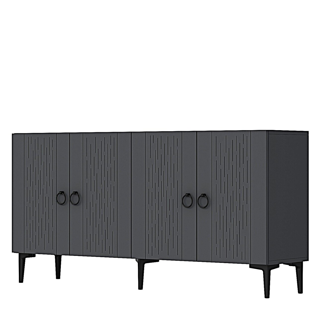 Consola, Hanah Home, Rain 150, 150x75x32 cm, PAL , Antracit - view 5