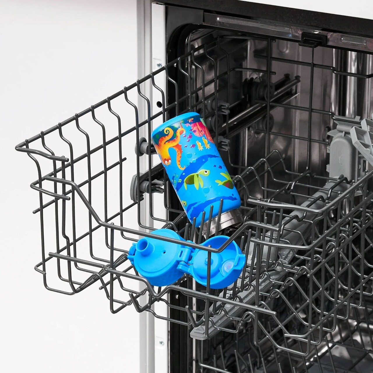 Sticla apa pentru copii, inox, 400ml, Sea Turtle - Ion8 - imagine 10