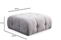 Coltar, Atelier del Sofa, 560ARE4123, Lemn de fag / PAL, Gri deschis