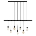 Candelabru Opviq Salkim, 120x180 cm, 7 x E27, 40W, negru