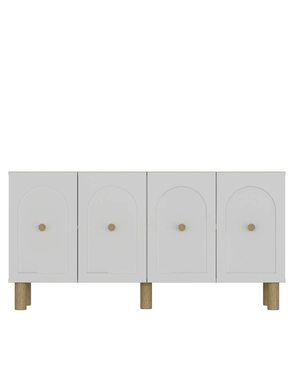 Consola, Hanah Home, Elle, 150x75x30 cm, PAL , Maro, Alb - view 3