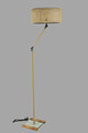 Lampadar, Luin, 534LUN4446, Metal, Aur / Rattan