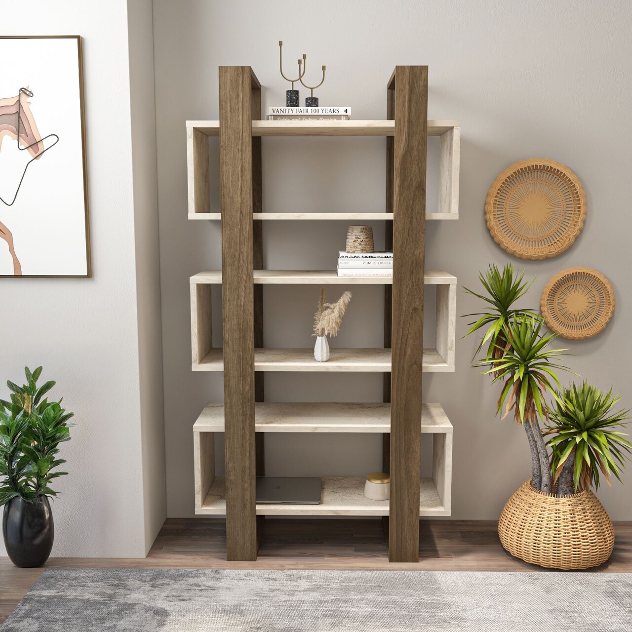 Corp biblioteca, Zena Home, Reina, Nuc / Travertin