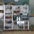 Dulap multifunctional, Rani, JE133, 180x198 cm, PAL, Alb