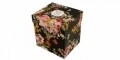 Cana cu infuzor Vintage Flowers, Duo, 330 ml, portelan, negru