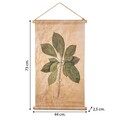 Decoratiune de perete Branch, Creaciones Meng, 44x73 cm, canvas/lemn de brad chinezesc