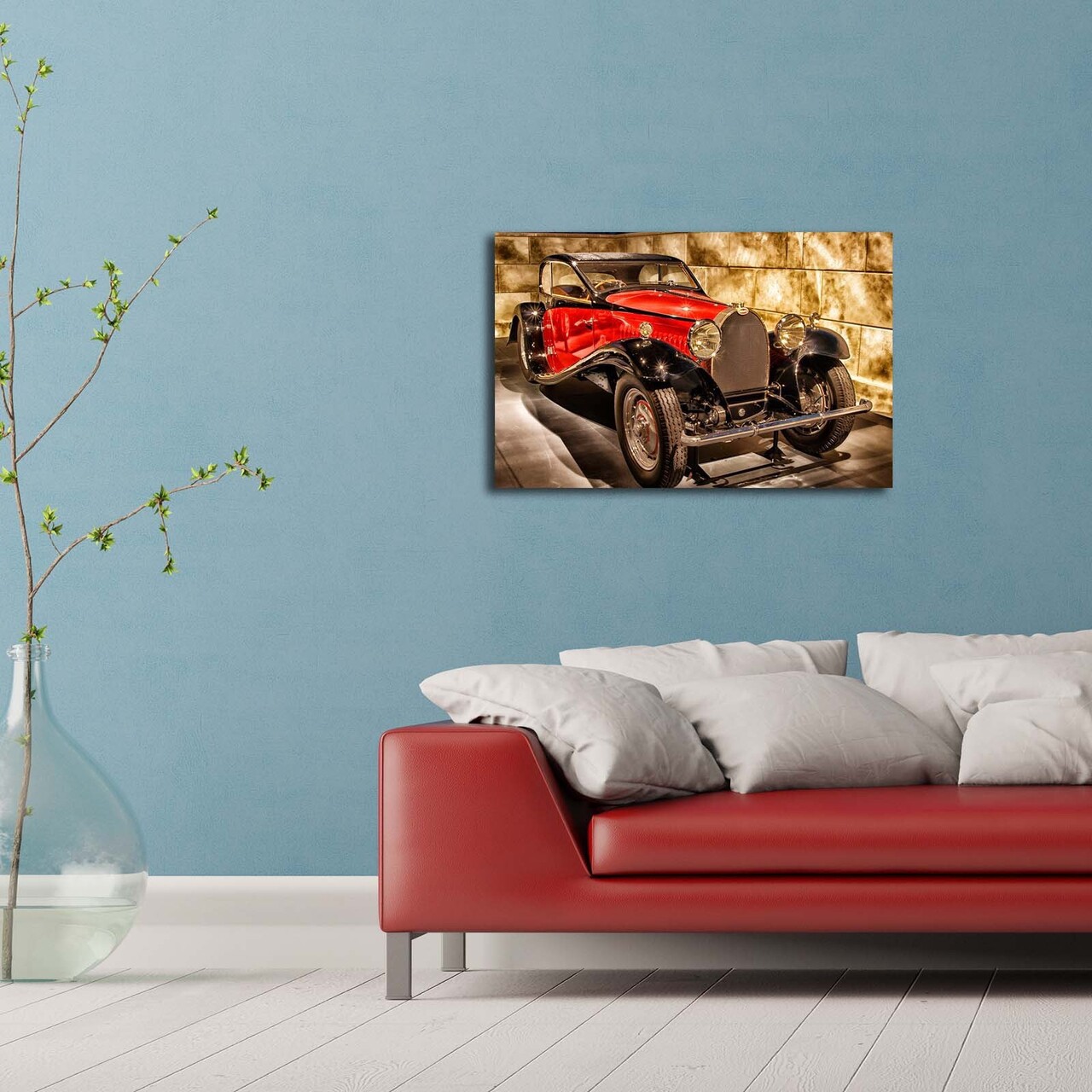 Tablou decorativ cu lumina LED, 4570İACT-66, Dimensiune: 45 x 70 cm, Multicolor - view 2