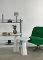 Set masuta de cafea, Rotexa, Lilyum (57 + 47), MDF , Alb