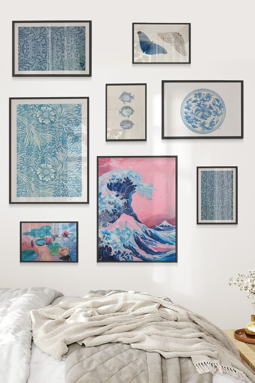 Tablou decorativ, Çgs-058-Black-Kck, Lemn masiv, Față: 100% PVC STICLĂ, Multicolor - view 2